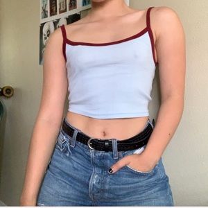 ♡ Cropped Blue Tank Top ♡